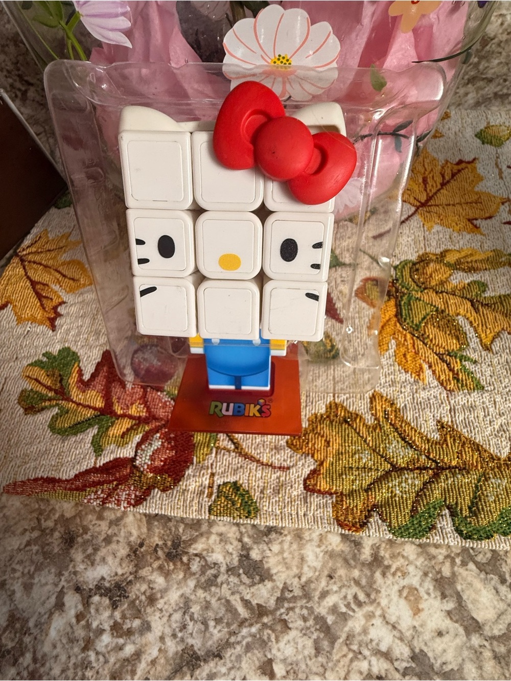 Hello Kitty Character Cube Toy - White & Red